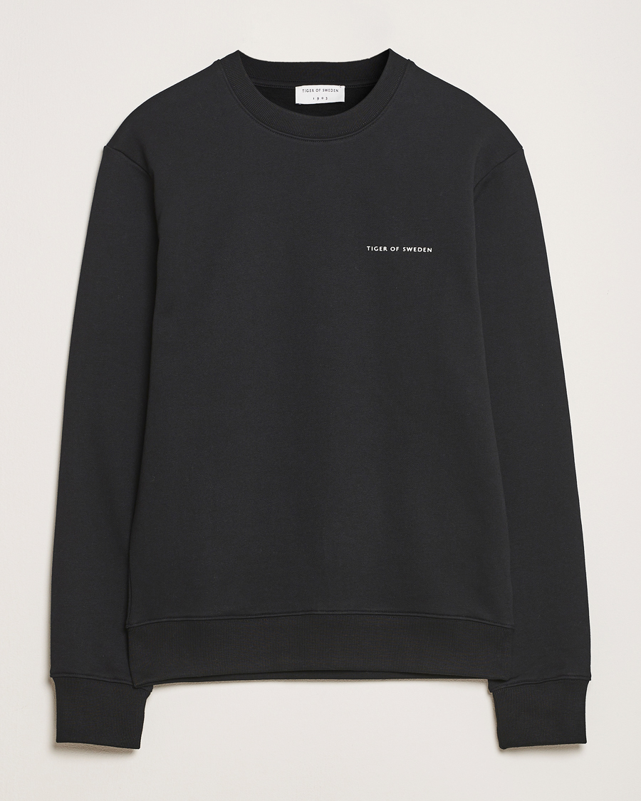Heren | Truien | Tiger of Sweden | Emerson Crew Neck Sweatshirt Black