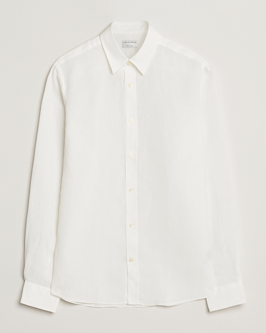 Homme | Chemises | Tiger of Sweden | Spenser Linen Shirt Off White