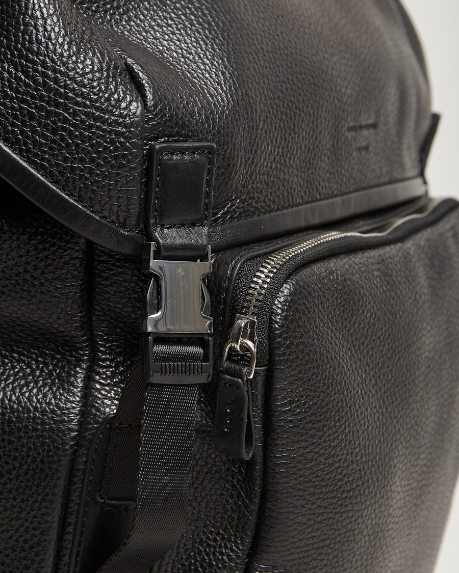 Heren | Tassen | Tiger of Sweden | Baha Leather Backpack Black