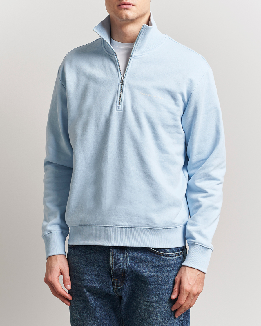 Homme | Pulls Et Tricots | Tiger of Sweden | Marlon Half Zip Sweatshirt Light Blue