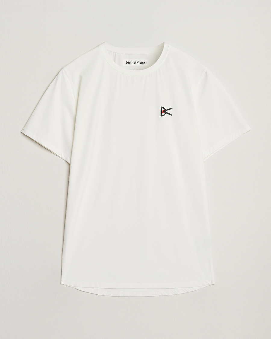 Heren | T-shirts | District Vision | Lightweight Short Sleeve T-Shirt Lunar White