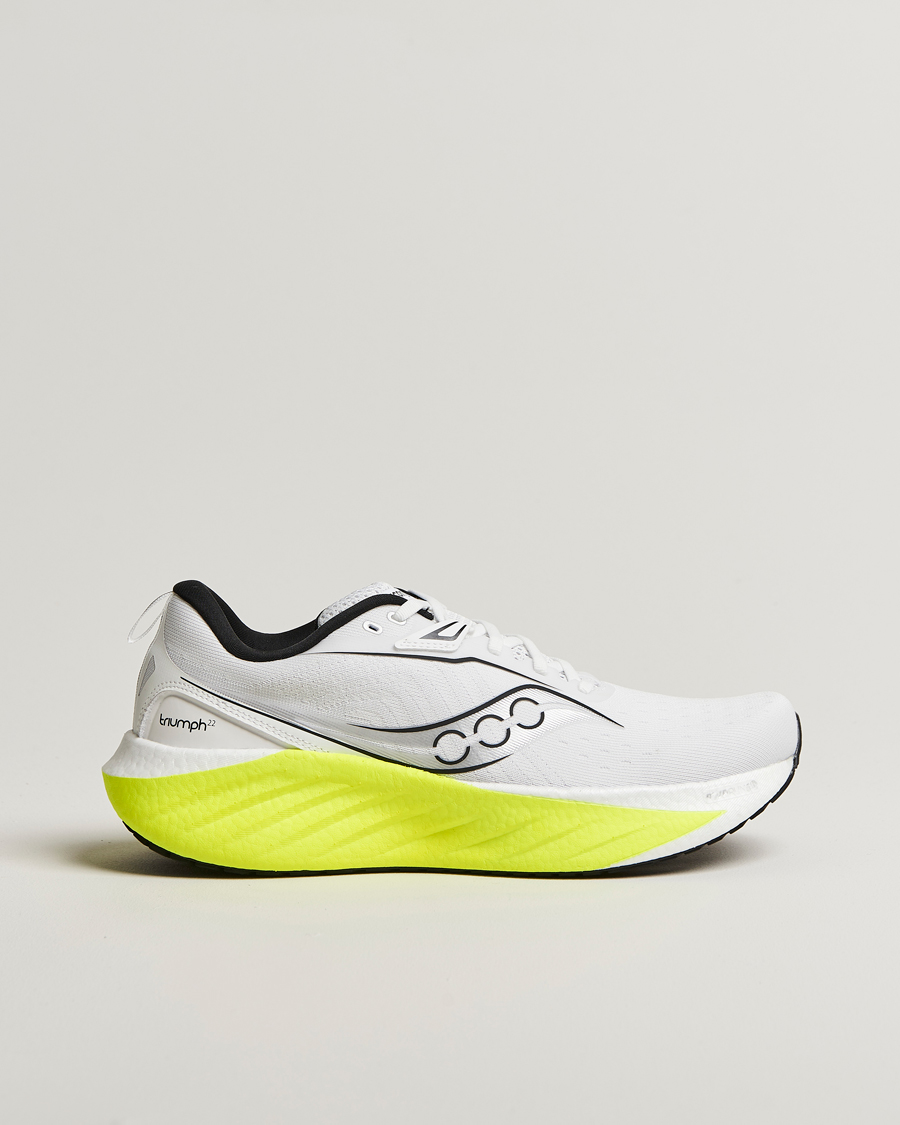 Heren | Sneakers | Saucony | Triumph 22 White/Citron