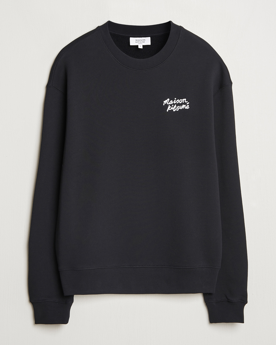 Homme | Pulls Et Tricots | Maison Kitsuné | Handwriting Sweatshirt Black