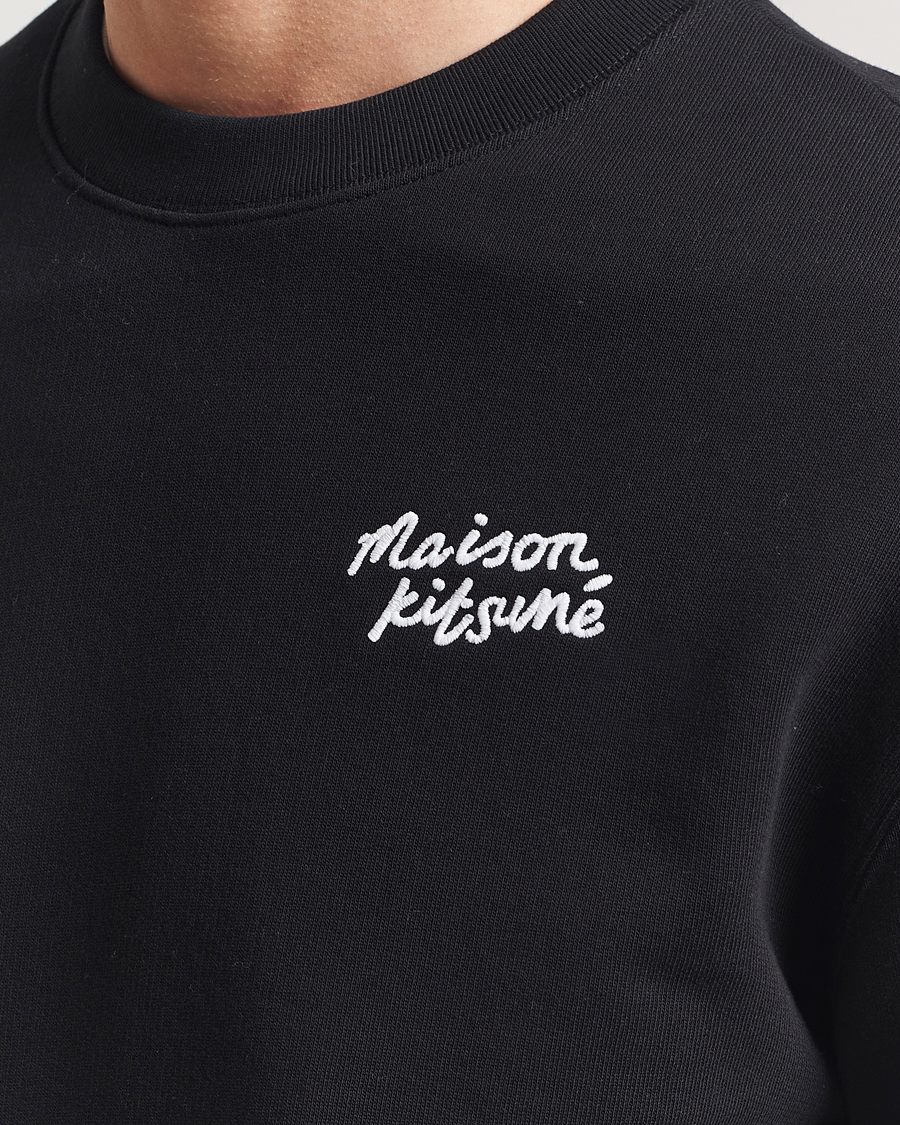 Homme | Pulls Et Tricots | Maison Kitsuné | Handwriting Sweatshirt Black