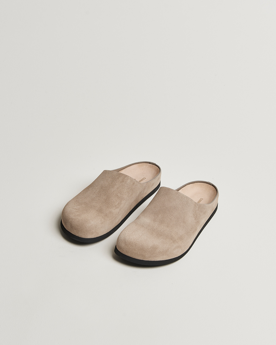 Heren | Common Projects Suede Clog Taupe | Common Projects | Suede Clog Taupe