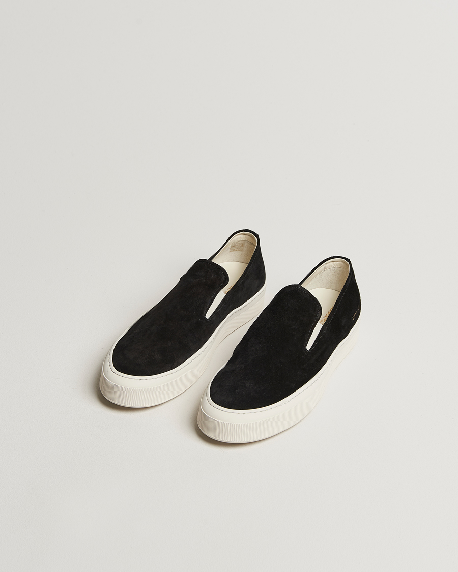 Heren | Sneakers | Common Projects | Suede Slip On Sneaker Black