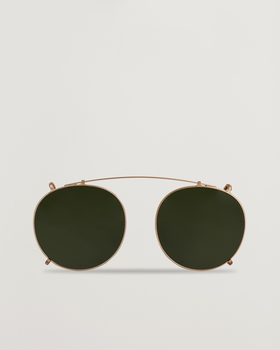 Homme | TBD Eyewear Clip-ons Gold/Bottle Green | TBD Eyewear | Clip-ons Gold/Bottle Green
