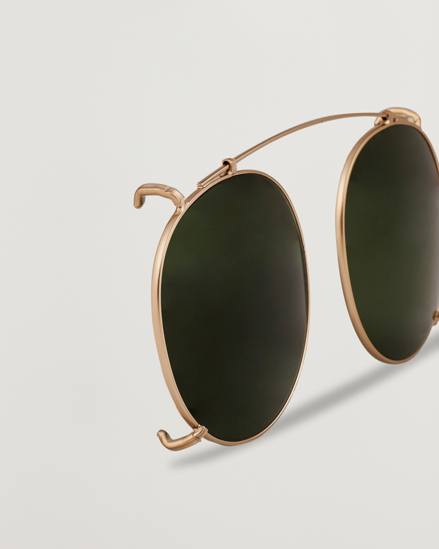 Homme | TBD Eyewear Clip-ons Gold/Bottle Green | TBD Eyewear | Clip-ons Gold/Bottle Green