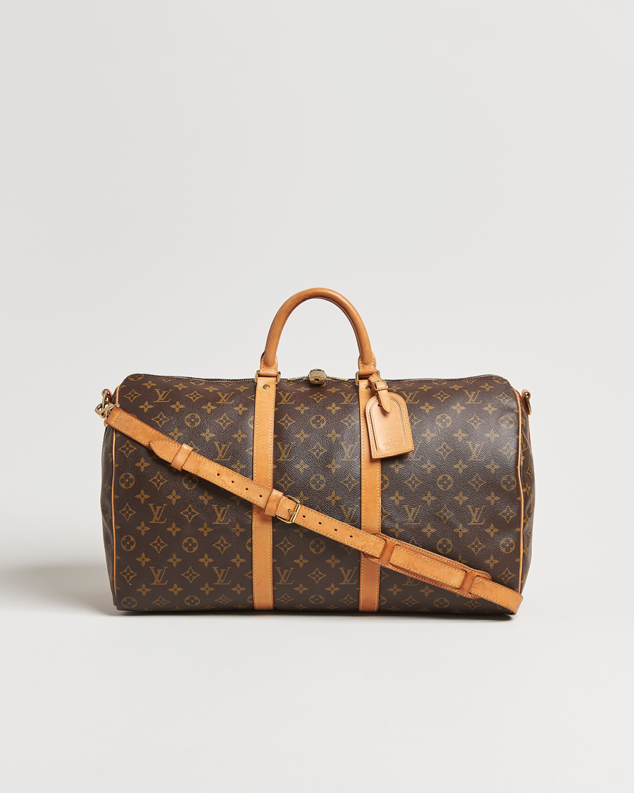 Homme | Louis Vuitton Pre-Owned Keepall Bandoulière 50 Monogram | Louis Vuitton Pre-Owned | Keepall Bandoulière 50 Monogram