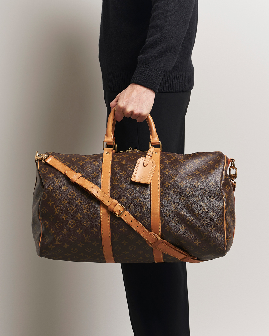 Homme | Louis Vuitton Pre-Owned Keepall Bandoulière 50 Monogram | Louis Vuitton Pre-Owned | Keepall Bandoulière 50 Monogram