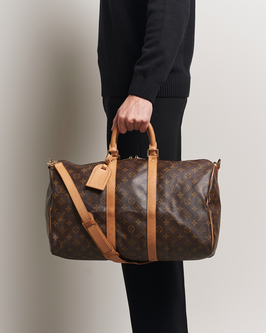 Homme | Louis Vuitton Pre-Owned Keepall Bandoulière 45 Monogram | Louis Vuitton Pre-Owned | Keepall Bandoulière 45 Monogram