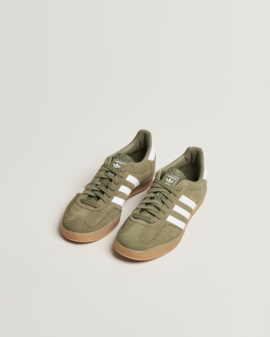 Homme | Baskets | adidas Originals | Gazelle Indoor Sneaker Olive/White