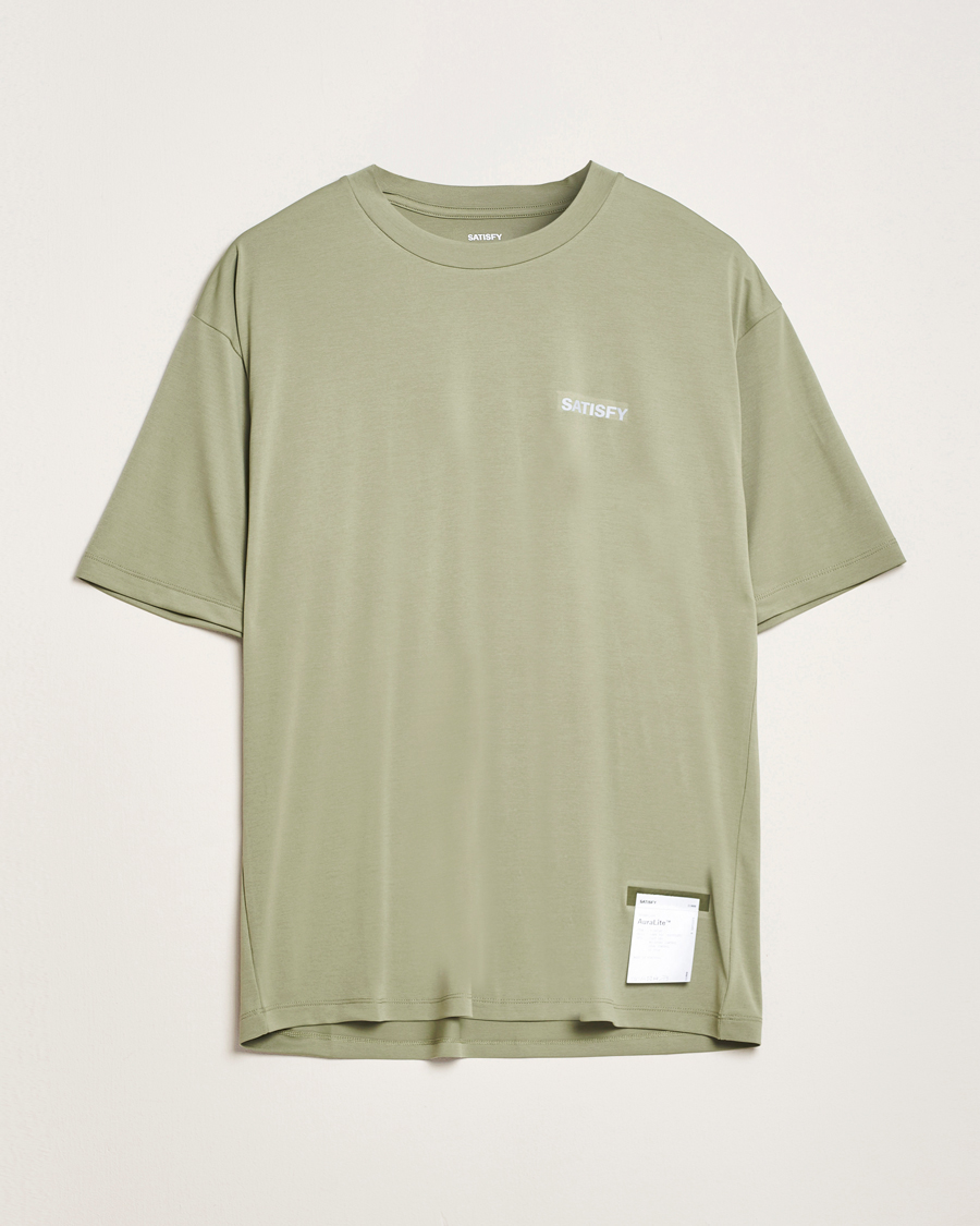 Homme | T-shirts | Satisfy | AuraLite T-Shirt Oil Green