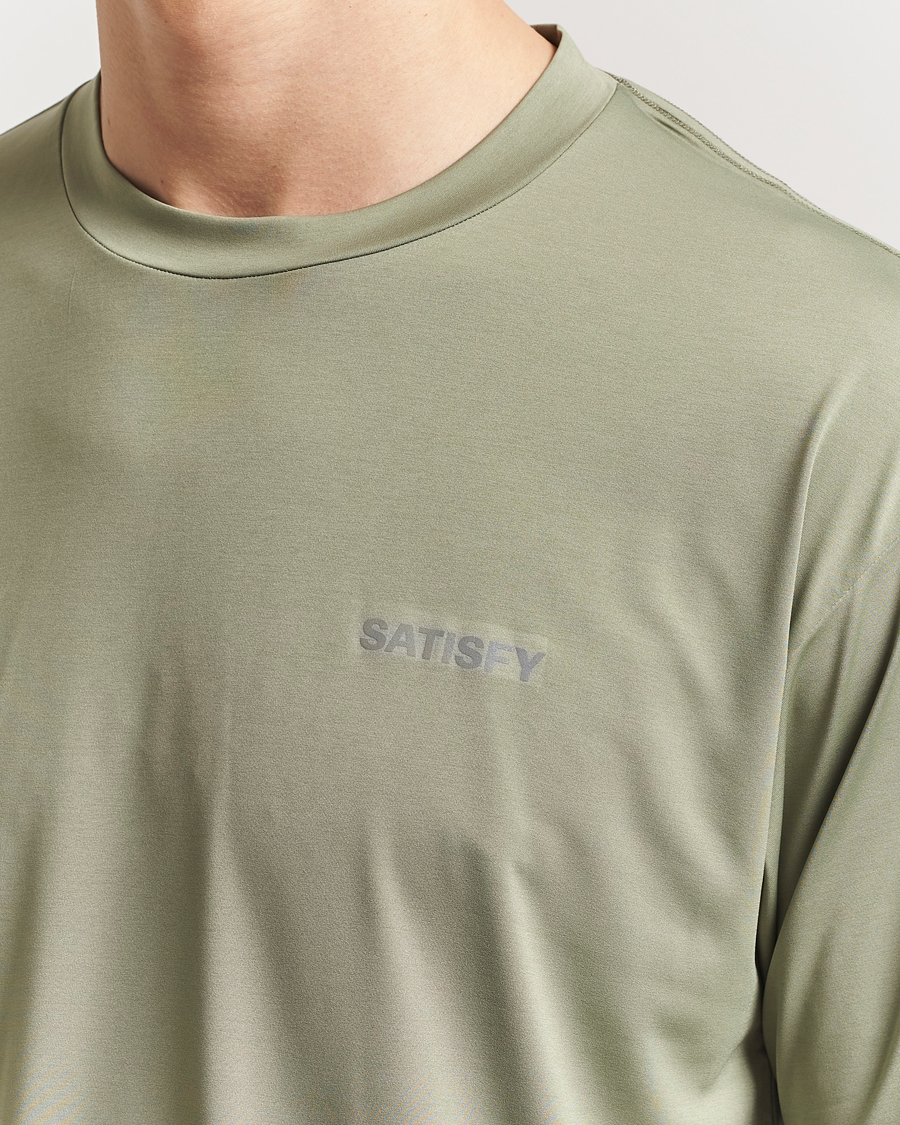 Homme | T-shirts | Satisfy | AuraLite T-Shirt Oil Green
