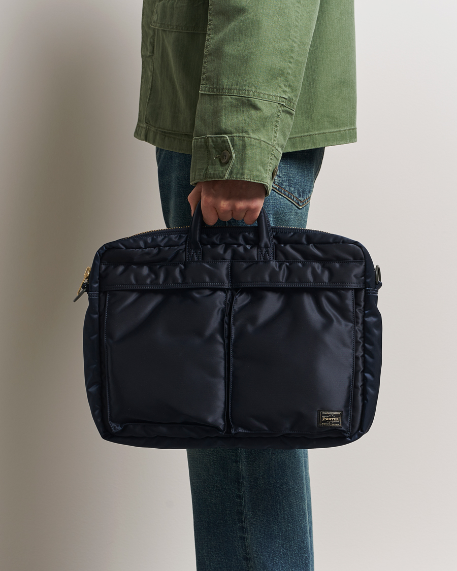 Homme | Porter-Yoshida & Co. New Tanker 2Way Document Bag Navy | Porter-Yoshida & Co. | New Tanker 2Way Document Bag Navy