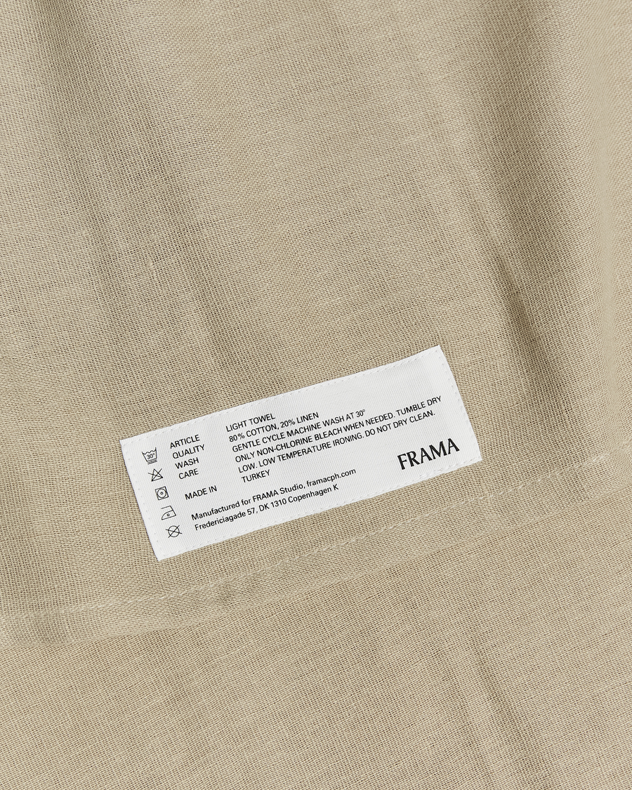 Homme | Tissus | Frama | Light Hand Towel 50x80cm Sage Green