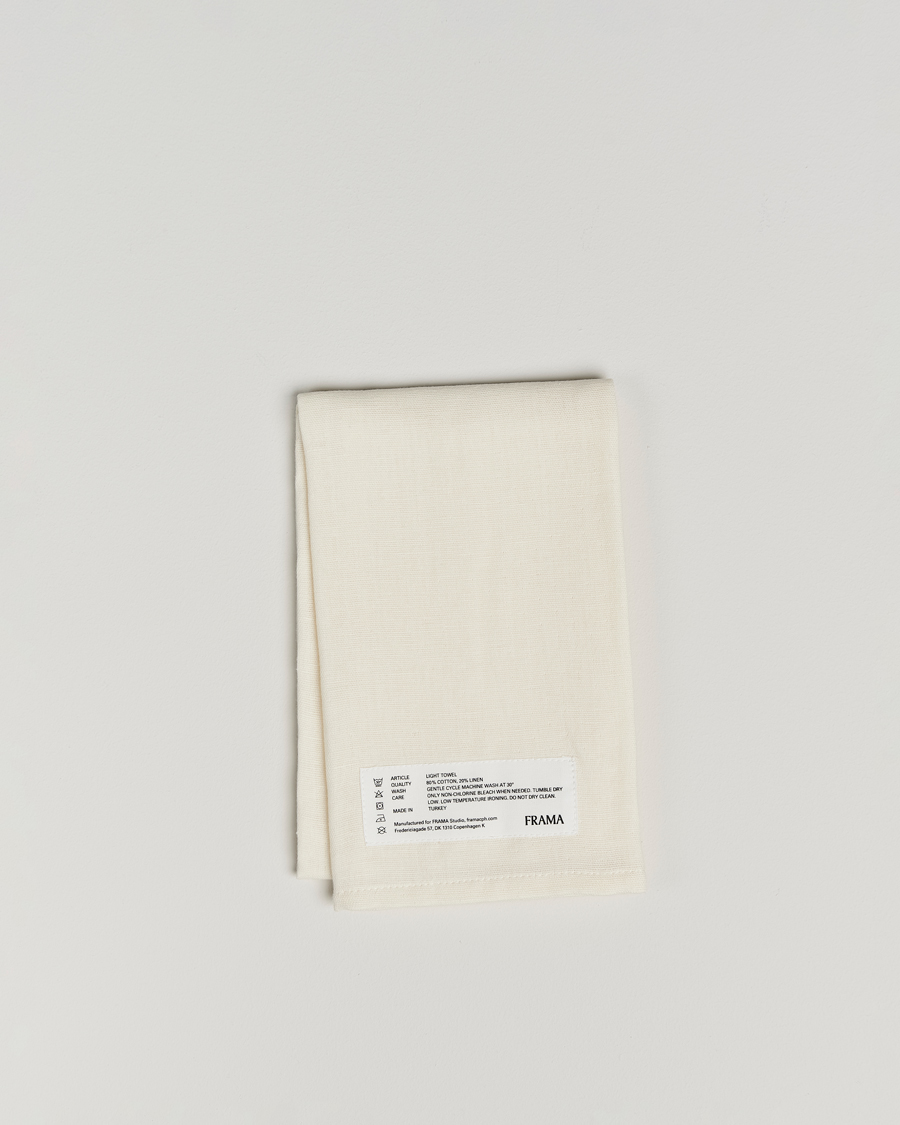 Heren | Frama Light Hand Towel 50x80cm Bone White | Frama | Light Hand Towel 50x80cm Bone White