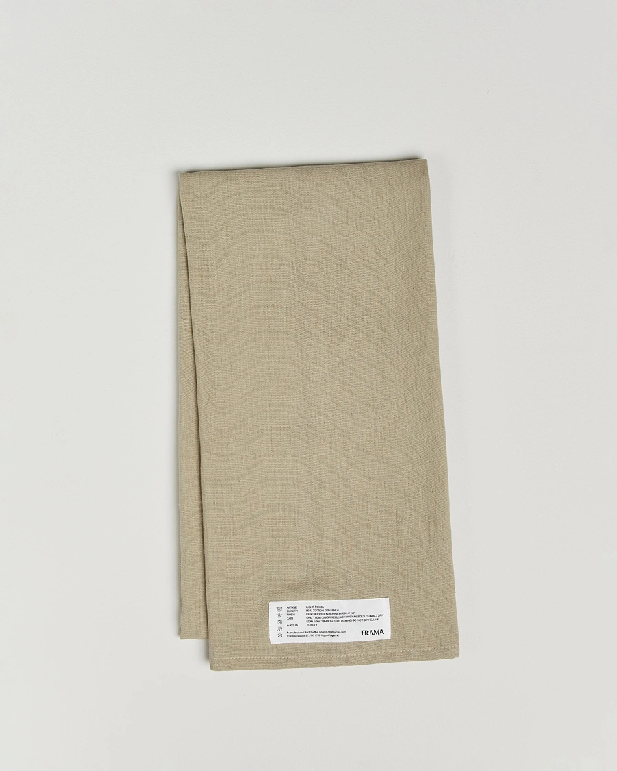 Homme | Tissus | Frama | Light Bath Towel 70X140cm Sage Green