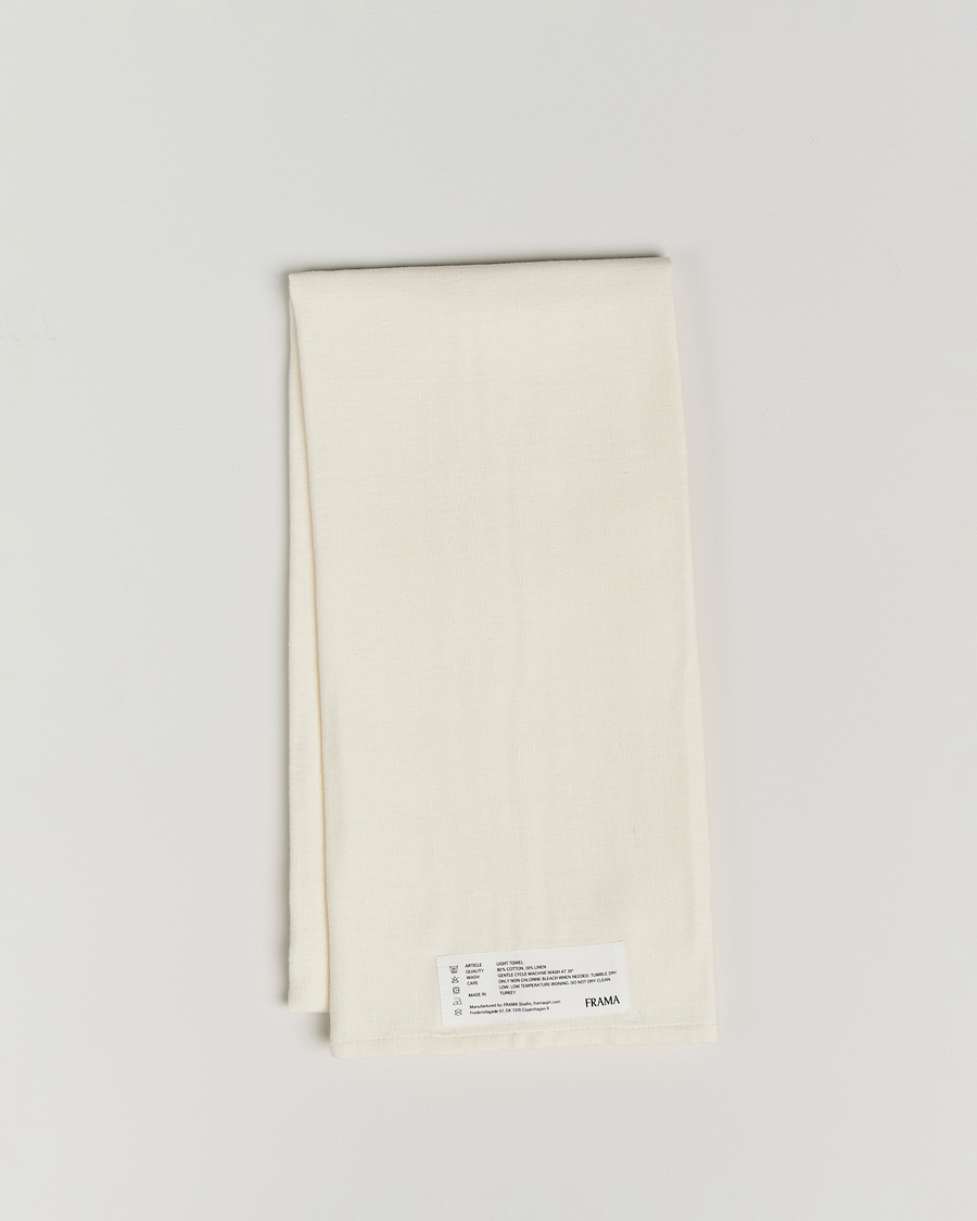 Heren | Stoffen | Frama | Light Bath Towel 70X140cm Bone White