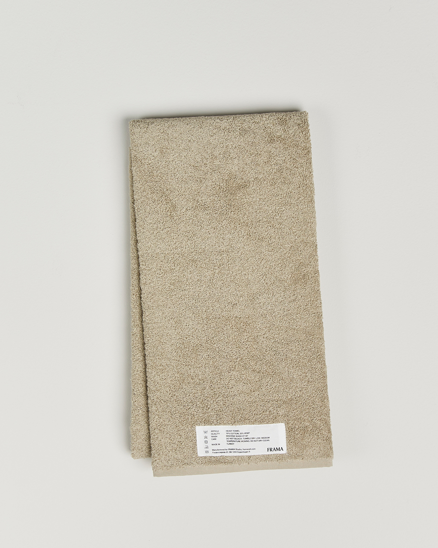 Heren | Stoffen | Frama | Heavy Bath Towel 70x140cm Sage Green