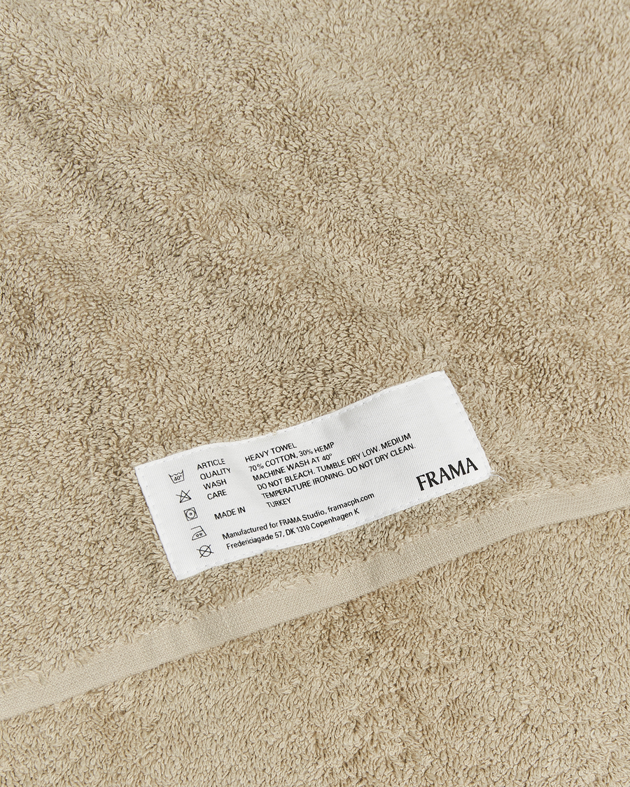 Heren | Stoffen | Frama | Heavy Bath Towel 70x140cm Sage Green