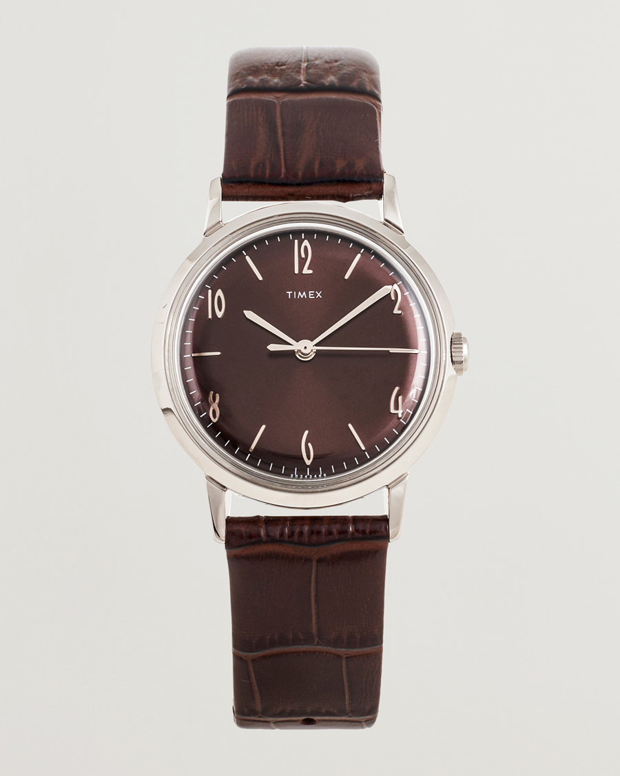 Homme | Timex Marlin Handwind 34mm Chocolate Brown Dial | Timex | Marlin Handwind 34mm Chocolate Brown Dial