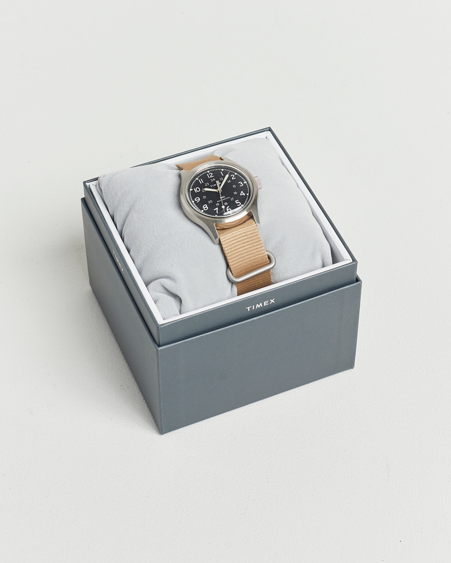 Heren | Timex MK1 Hand Wind 36mm Tan Black Dial | Timex | MK1 Hand Wind 36mm Tan Black Dial