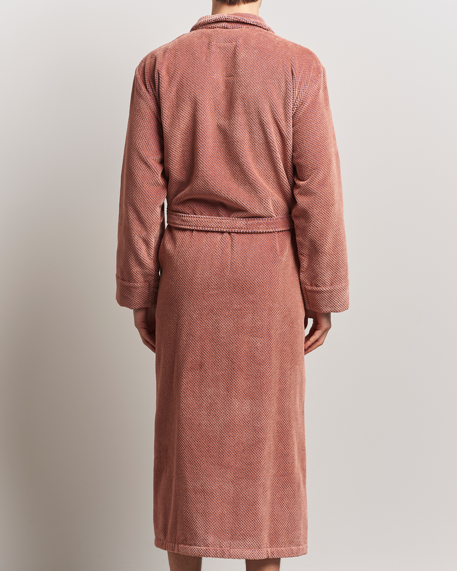 Heren | OAS Velour Long Robe Roza | OAS | Velour Long Robe Roza