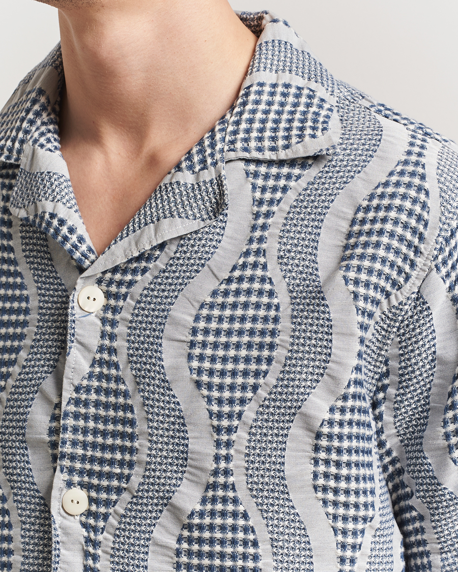 Heren | Overhemden | OAS | Cuba Waffle Shirt Coma
