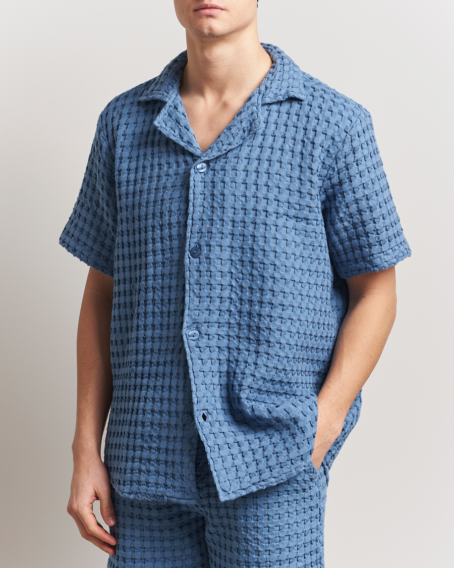 Heren | Overhemden | OAS | Cuba Waffle Shirt Coronet