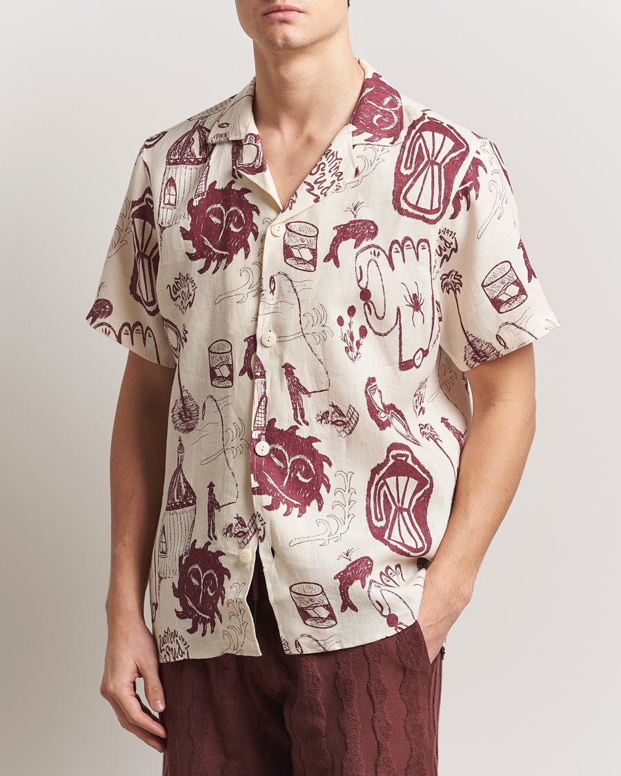 Heren | Overhemden | OAS | Cuba Linen Shirt Cantina