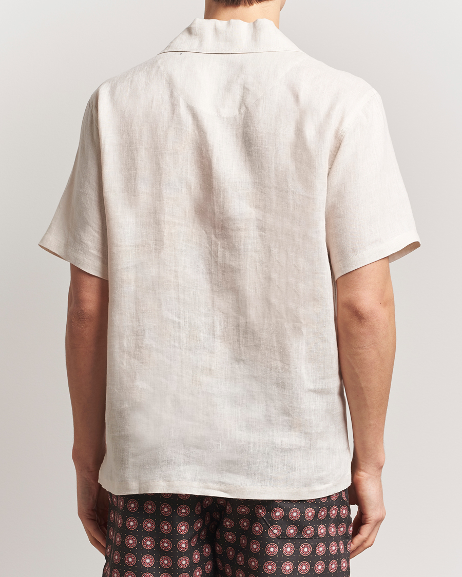Heren | Overhemden | OAS | Cuba Linen Shirt Beige
