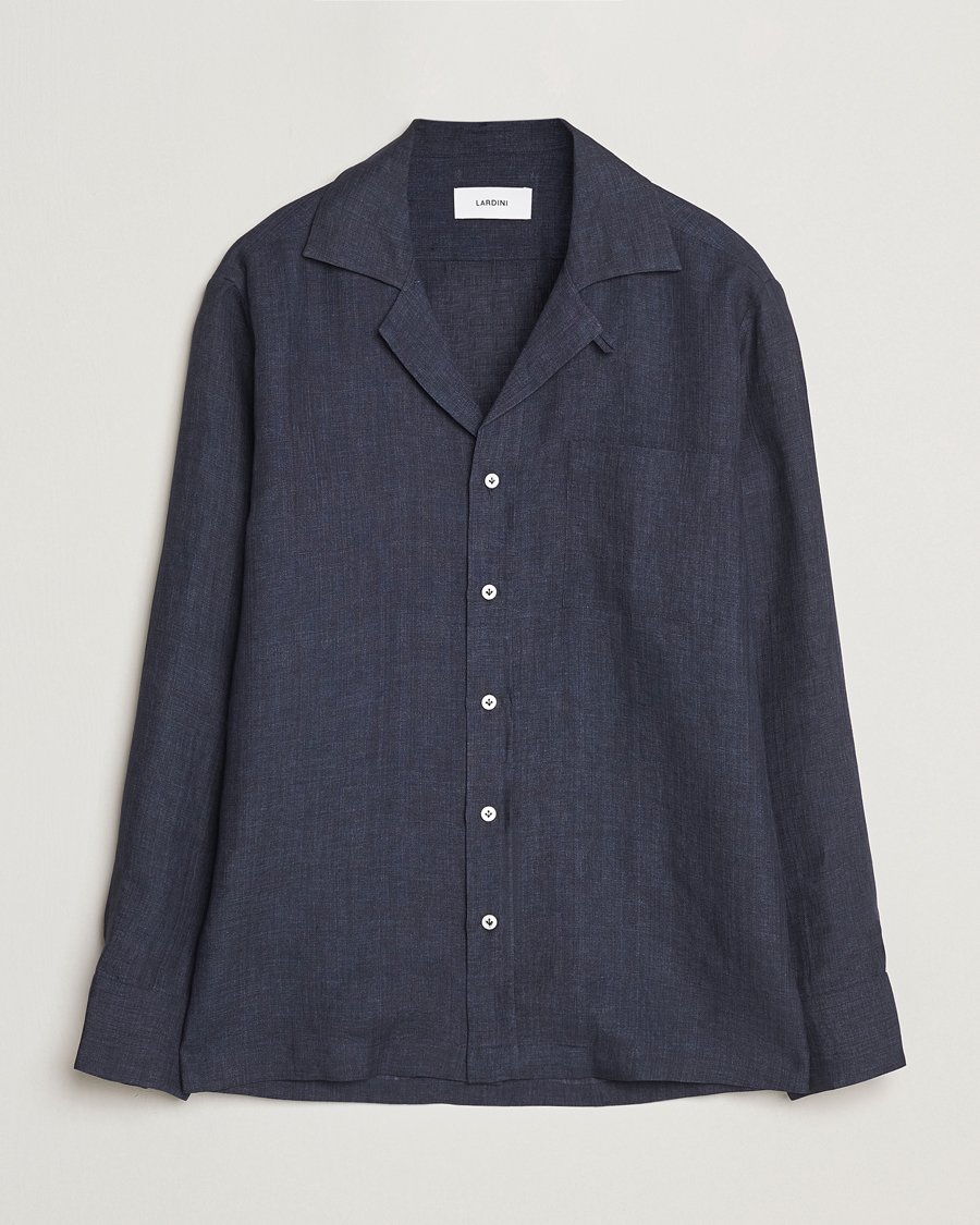 Homme | Chemises | Lardini | Paul Linen Resort Shirt Navy