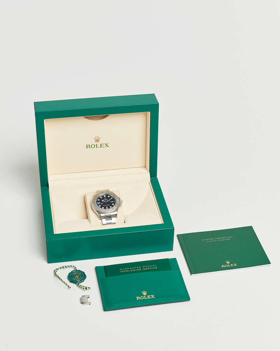 Homme | Rolex Pre-Owned Yacht Master Oyster Perpetual Steel Platinum | Rolex Pre-Owned | Yacht Master Oyster Perpetual Steel Platinum