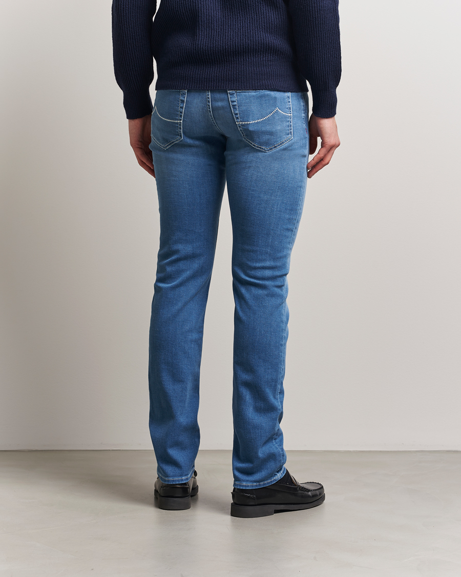 Heren | Jeans | Jacob Cohën | Bard Slim Fit Stretch Vintage Jeans Medium Blue