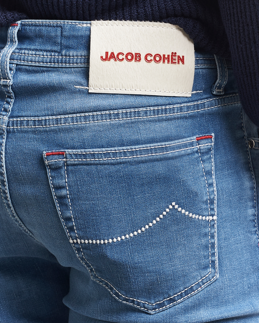 Heren | Jeans | Jacob Cohën | Bard Slim Fit Stretch Vintage Jeans Medium Blue