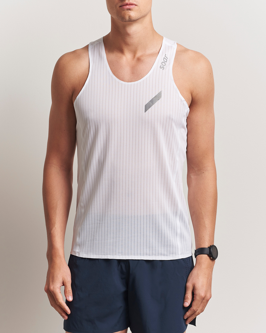 Heren | T-Shirts | SOAR Running | Race Vest White