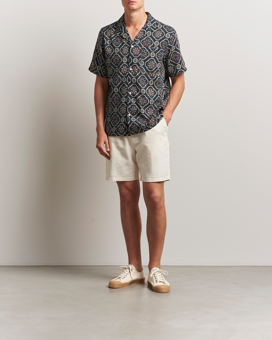 Heren | Korte broek | LES DEUX | Otto Linen Shorts Ivory