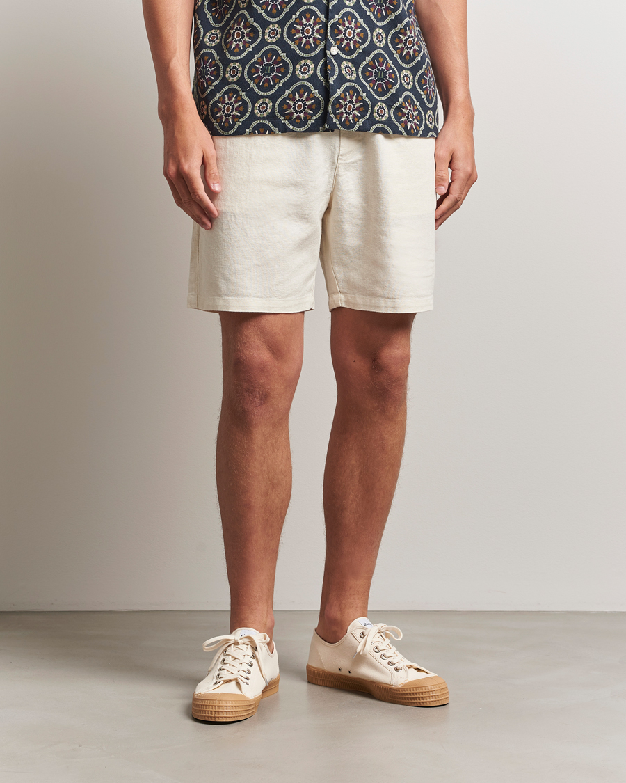 Heren | Korte broek | LES DEUX | Otto Linen Shorts Ivory