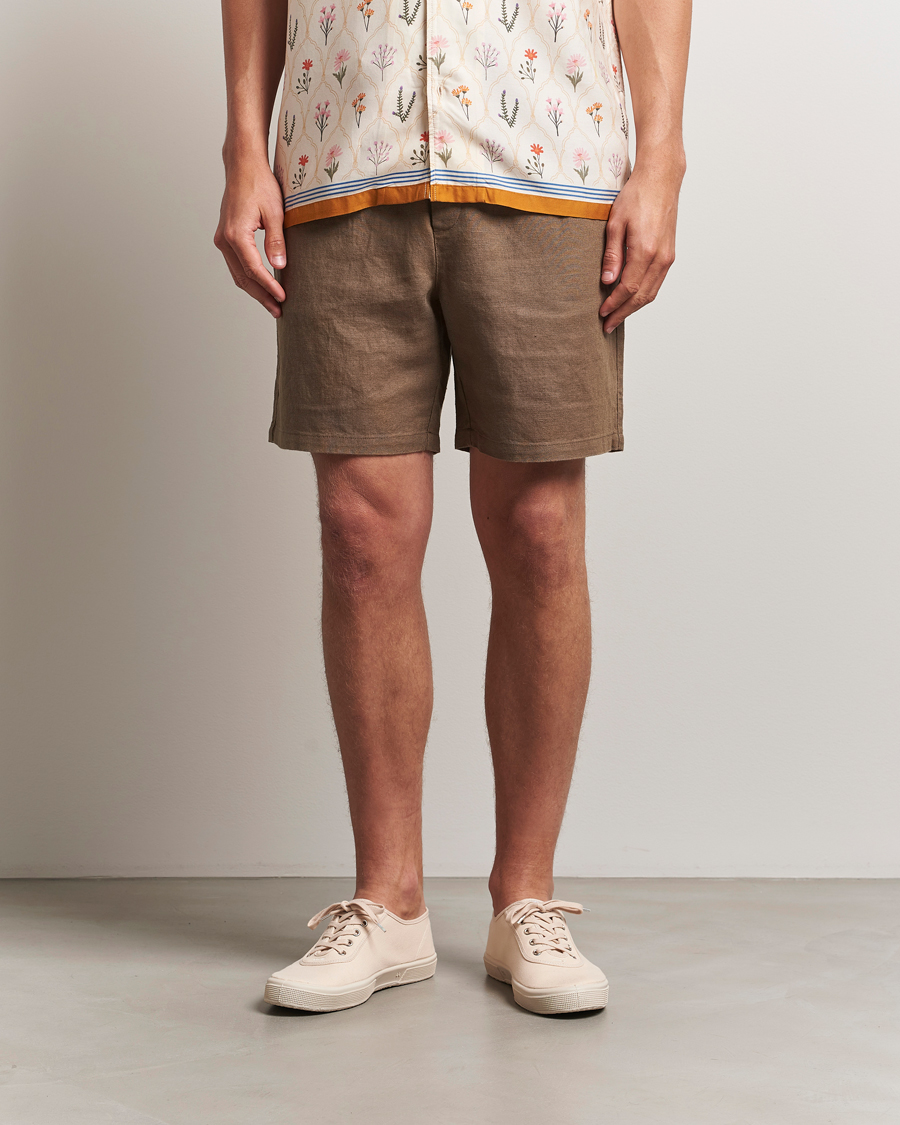 Heren | Korte broek | LES DEUX | Otto Linen Shorts Cub