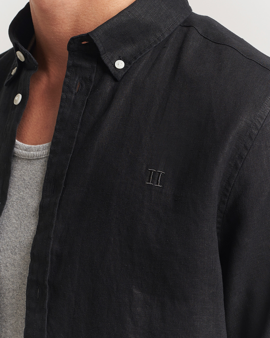 Homme | Chemises | LES DEUX | Konrad Linen Shirt Black