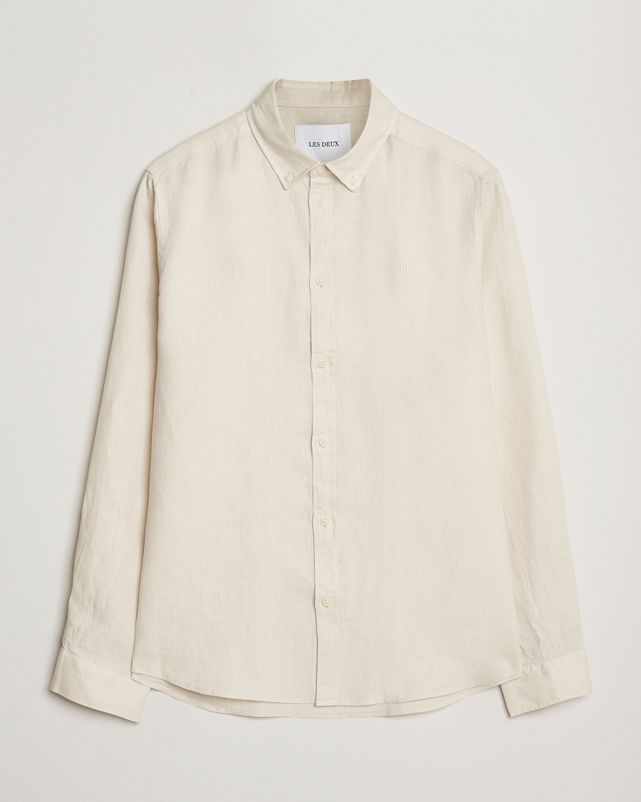 Homme | Chemises | LES DEUX | Konrad Linen Shirt Ivory