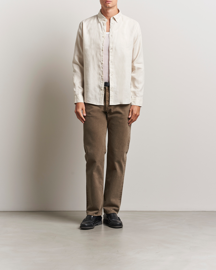 Homme | Chemises | LES DEUX | Konrad Linen Shirt Ivory