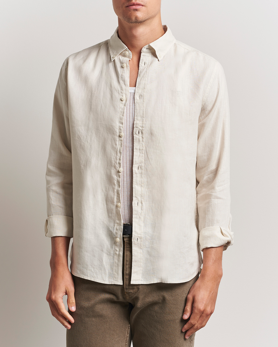 Homme | Chemises | LES DEUX | Konrad Linen Shirt Ivory