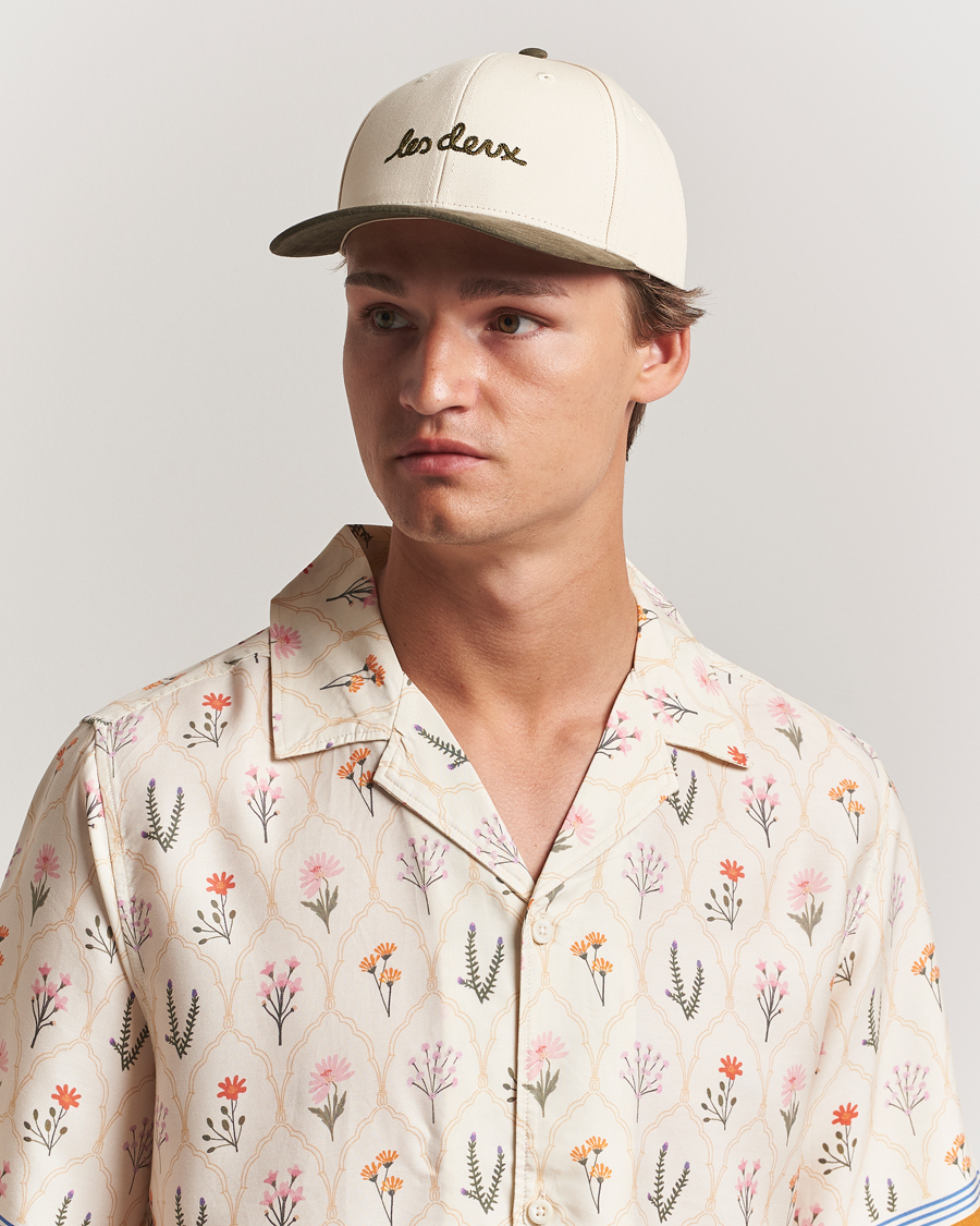 Heren | Hoeden en petten | LES DEUX | Brad Contrast Suede Baseball Cap Ivory