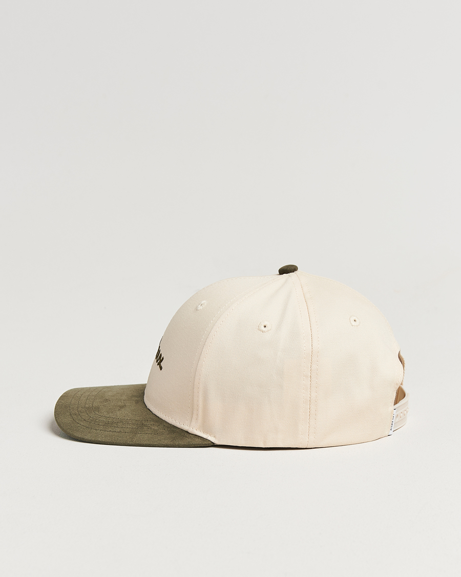 Homme | Bobs Et Casquettes | LES DEUX | Brad Contrast Suede Baseball Cap Ivory