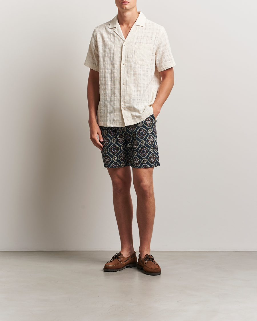 Heren | Korte broek | LES DEUX | Otto AOP Tapestry Shorts Dark Navy