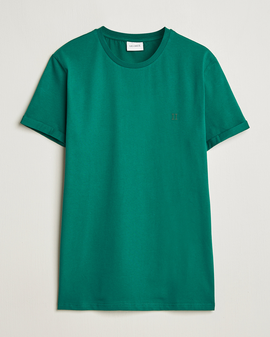 Homme | T-shirts | LES DEUX | Norregaard Contrast T-Shirt Evergreen