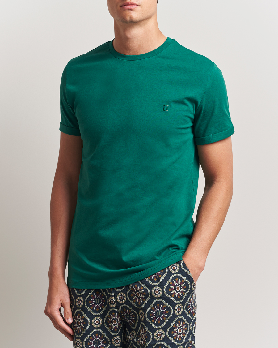 Homme | T-shirts | LES DEUX | Norregaard Contrast T-Shirt Evergreen