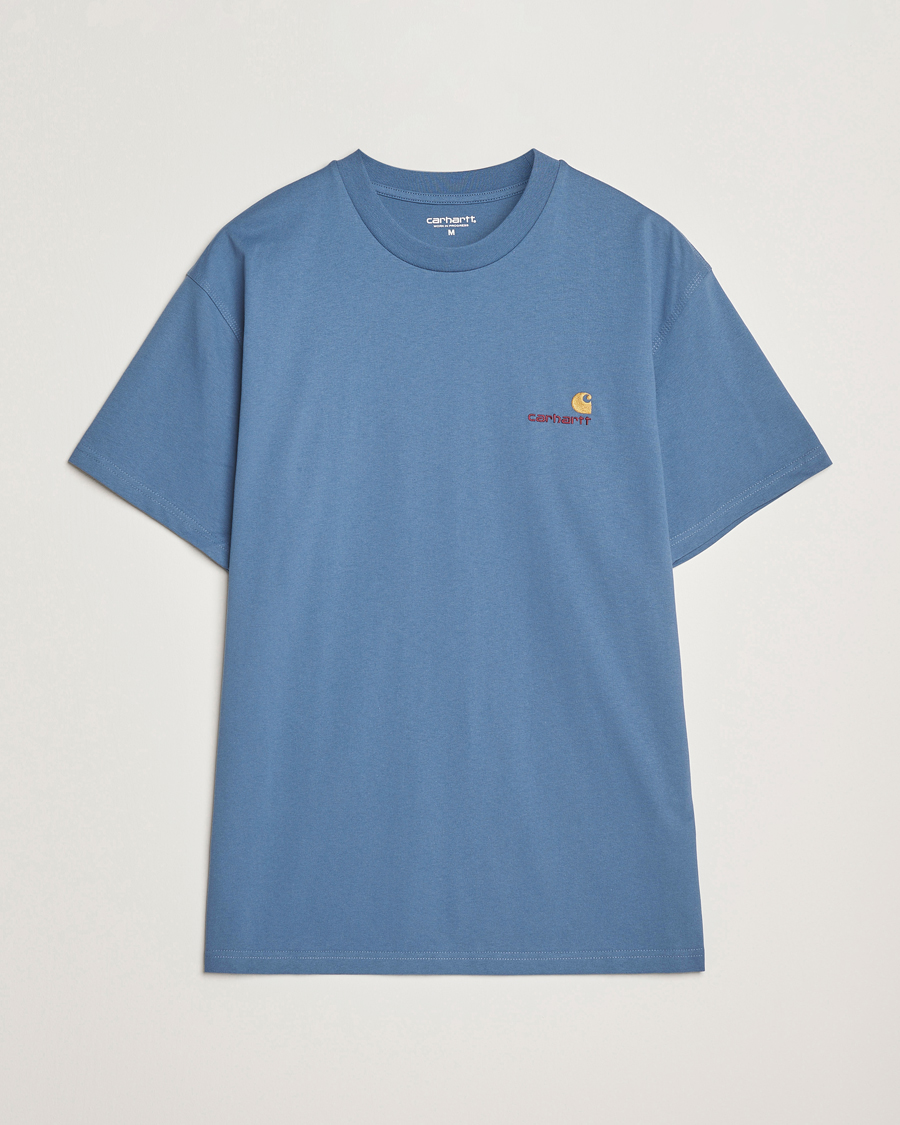 Heren | T-shirts | Carhartt WIP | American Script Short Sleeve T-Shirt Sorrent